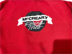 Vtg Jerzees Super Sweats L McCreary Racing Tires Puff Letter Crewneck Sweatshirt
