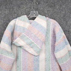 Earthbound Trading Hoodie Sweater Men Small 34-36 Molina Striped Pullover Baja