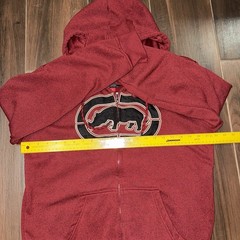 Ecko Unltd Hoodie Sweatshirt Mens/Teens Size Medium Burgundy/Maroon, Full Zip