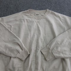 Buck Mason Sweatshirt Mens Medium White Fleece Pullover Crewneck Solid Basic