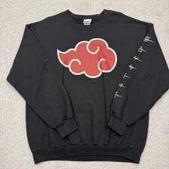 Ripple Junction Naruto Shippuden Sweatshirt Mens Large Black Akatsuki Cloud