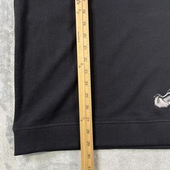 ROWM Sweatshirt Mens Size Large Black Fox Print Minimalist Modern Preppy Luxury