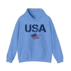 Stylish USA Flag Text Hoodie: Classic Fit for Men Perfect for Fast Fashion Lover