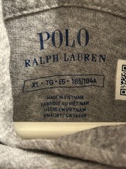 Polo By Ralph Lauren Heather Gray Hoodie Shirt/lightweight Jersey Hoodie