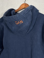 Original Vintage TRIPLE 555 FIVE SOUL Embroidered Hoodie XL Blue NYC