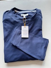 Peter Millar Cradle Performance Crewneck Sweatshirt Pullover Gray Blue Black NWT