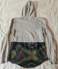 Men’s On The Byas Gray / Multicolor Pattern Long Sleeve Hoodie/ US Size S/