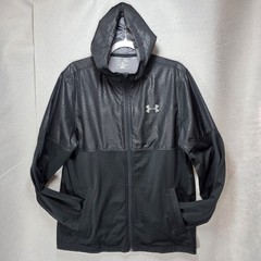 Under Armour Loose Jacket Men M All Seasons Embossed Loose Training Hoodie Black