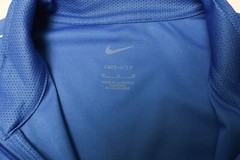 Nike Dri-Fit Sweatshirt Mens M SPORTS Zip Pockets Blue Logo