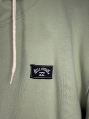 Billabong Abner Hoodie Men’s M Green Gray Colorblock Full Zip Sweatshirt NWT