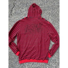 Sound & Fury Hoody 10 deep 10th division garment supply red black stripe XXL