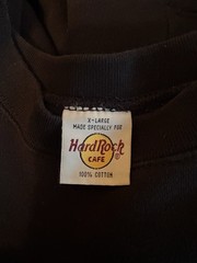 Vintage 90s Hard Rock Cafe Beijing China Sweatshirt black embroidered rare XL