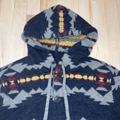 American Eagle Outfitters Mens XL Aztec Southwest Sweater Hoodie 100% Cotton