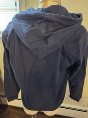 Mens J Crew W&B Heavy Twill Half Zip Hoodie Blue Size XL