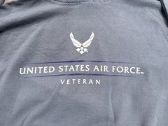 USAF “United States Air Force Veteran” Hoodie / Hooded Sweatshirt – Sz LARGE / L
