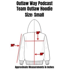 The Outlaw Way Podcast Team Outlaw Hoodie Men Small Gray Racing