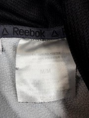 Reebok Hoodie Men Medium Gray Fleece Lined Raglan Sleeve Gym Training Athleisure