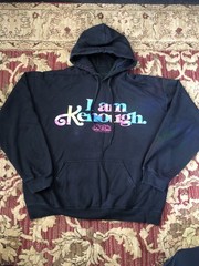 Barbie The Movie I Am Kenough L Black Pullover Hoodie Mattel