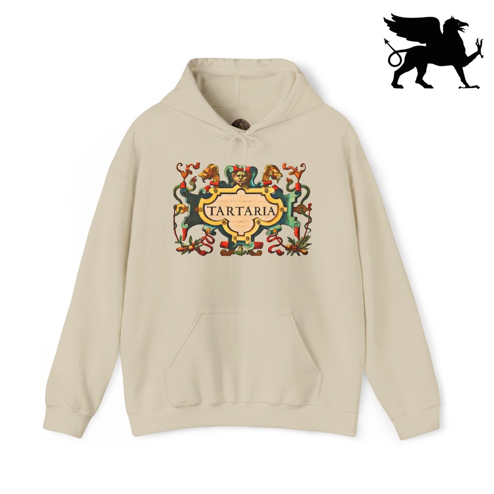 Tartarian Empire Hoodie, Seal of Tartaria, Vintage History Hooded Sweatshirt