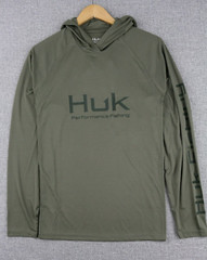 HUK Pursuit Vented Hoodie H1200397 Green /Seagrass Size S,M,L,XL,XXL UPF 50+