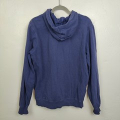 Pact Mens Hoodie Medium Blue Full Zip Organic Cotton Sustainable Gorpcore
