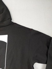 Champion Men Sweatshirt XL Black Logo Hooded Kangaroo Pocket Pullover Workout