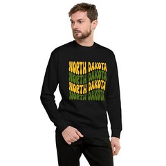 Retro North Dakota NDSU Green Gold Unisex Sweatshirt S,M,L,XL,2X,3X