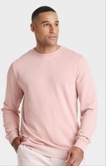 NWT Goodfellow & Co Men’s Pullover French Terry Sweatshirt Size XLARGE Ash Pink