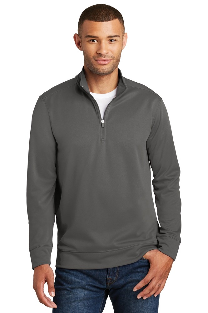 Port & Company Mens Long Sleeve Performance 1/4 Zip Pullover Sweatshirt PC590Q
