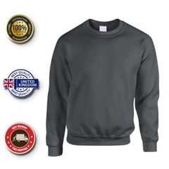 Mens Sweatshirt Heavy Blend Crew Neck Plain Jumper Pullover Casual High Quality