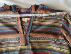The Territory Ahead Men’s XXL Cotton Striped Pullover Hoodie Aztec Multicolor