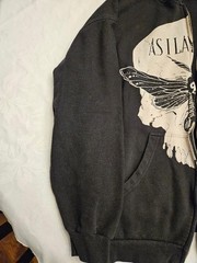 Vintage As I Lay Dying Hoodie Black XL Skull and Moth Design (see description)