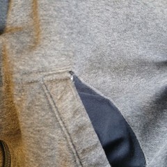 Nike The Athletic Dept Mens Large Gray Full Zip Fleece Hoodie Swoosh Logo