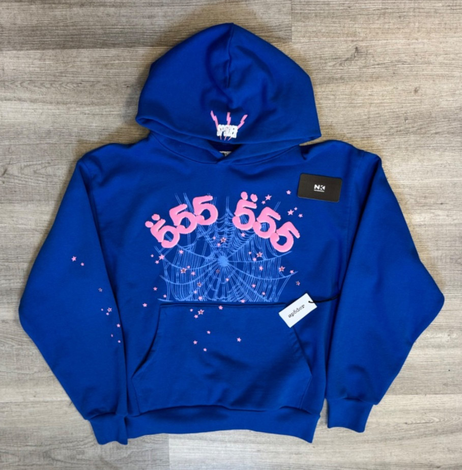 Sp5der Angel Number Hoodie ‘Royal Blue’
