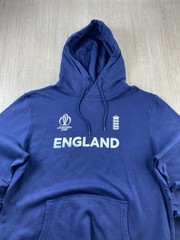 ENGLAND CRICKET 2019 WORLD CUP WINNERS Hoodie Navy Blue Pullover Size XL