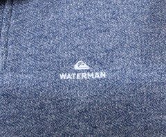 QUIKSILVER WATERMAN SWEATSHIRT COTTON/POLYESTER HEATHERED BLUE Sz MEDIUM, M
