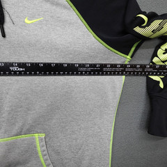 Nike Just Do It Therma Fit Hoodie Sweatshirt Men XL Full Zip Gray Fleece Workout