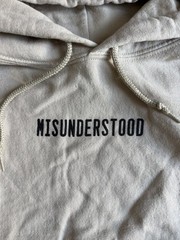 Goodie Two Sleeves Hoodie Graphic Misunderstood Beige Size Unisex Small ..