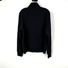 Michael Kors Full Zip Sweatshirt Jacket Mens M Black Minimalist Preppy