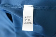 CALVIN KLEIN CK BLUE XL REGULAR FIT ATHLETIC STRETCH HALF ZIP MOCK NECK SWEATER