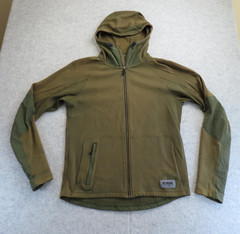 Chrome Industries Hoodie Mens Large Green Full Zip Fleece Cycling Jacket