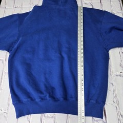 Champion Sweatshirt Hoodie Pullover Adult Large Blue Cotton Polyester Stitched