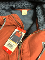 Hurley Men’s Half Zip Sherpa Anorak Hoodie Long Sleeve, Size XL NEW