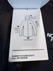 The North Face Summit Series FUTUREFLEECE Full Zip Hoodie Black Mens Size Large