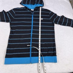 Vintage Y2K DC Shoes Hoodie Adult Medium Teens XL Zip Up Skater Striped Cyber