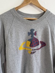 Vivienne Westwood Classic Sweatshirt XS Grey Anglomania Heritage Orb Jumper