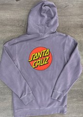 Santa Cruz Skateboards Hoodie Classic Mens Womens S Purple Plum