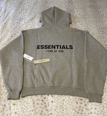 Essentials Dark Oatmeal Hoodie