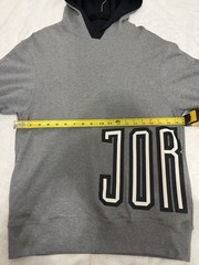 Air Jordan Men’s Gray Jumpman Graphic Fleece Pullover Hoodie Size S