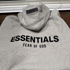 Fear Of God Essentials Hoodie “dark Oatmeal” Grey | Men’s Size XXS
